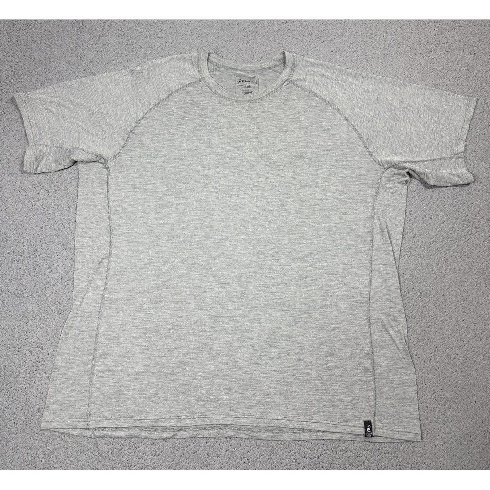 Outdoor Vitals Tern Shirt Mens 3XL Gray Short Sleeve Merino Wool Hiking Top